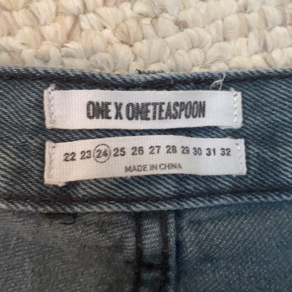One Teaspoon jean shorts black size 24 - Picture 5 of 7